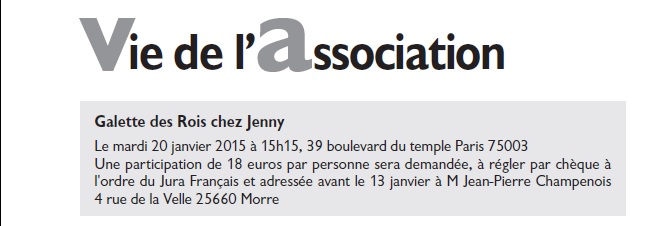Le Jura Français Vie de l'association N°304 page 2