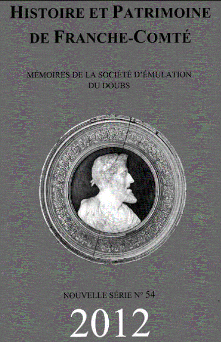 Société d'émulation du Doubs Mémoires 2012