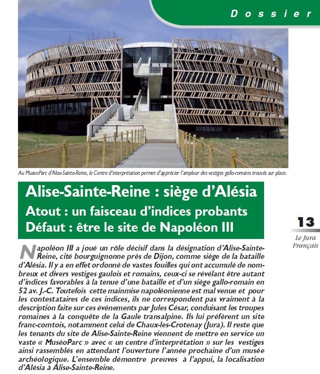Le Jura Français Dossier ALESIA N°306 page 13