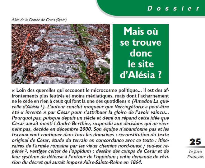Le Jura Français Dossier ALESIA N°306 page 25