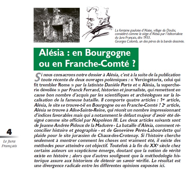 Le Jura Français Dossier ALESIA N°306 page 4