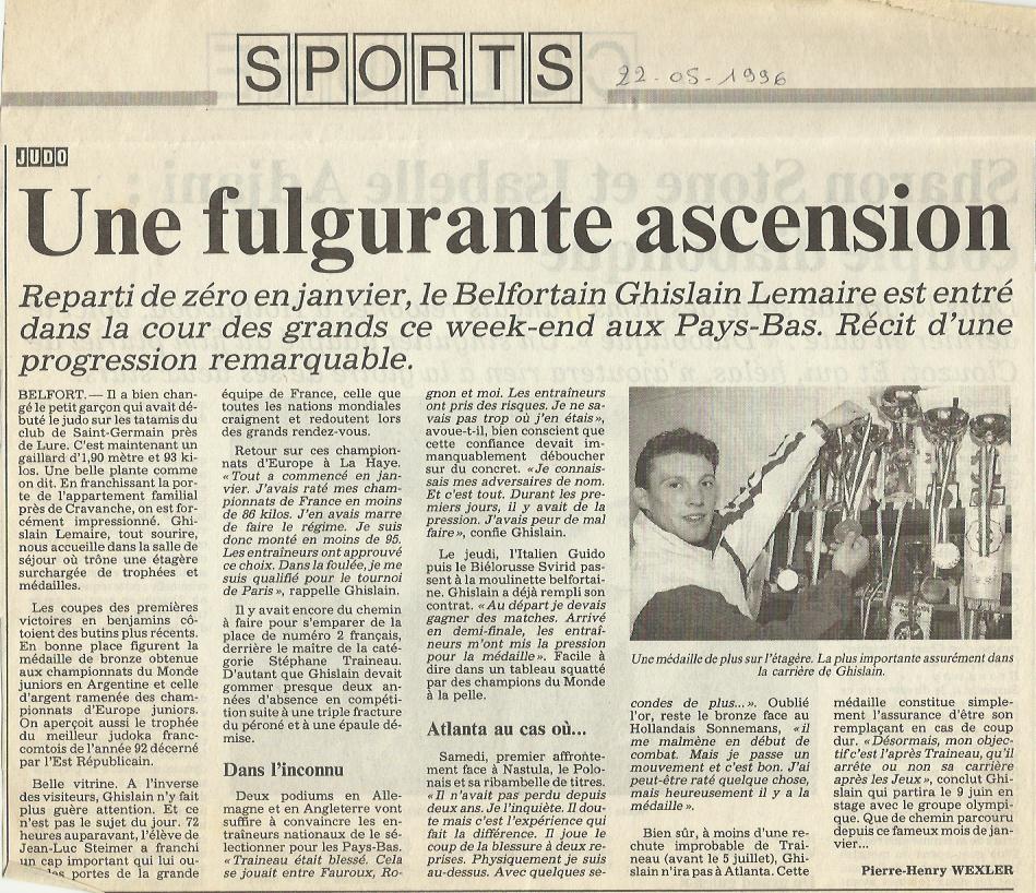 Ghislain Lemaire Prix du Jeune Talent du Jura Francais 1998