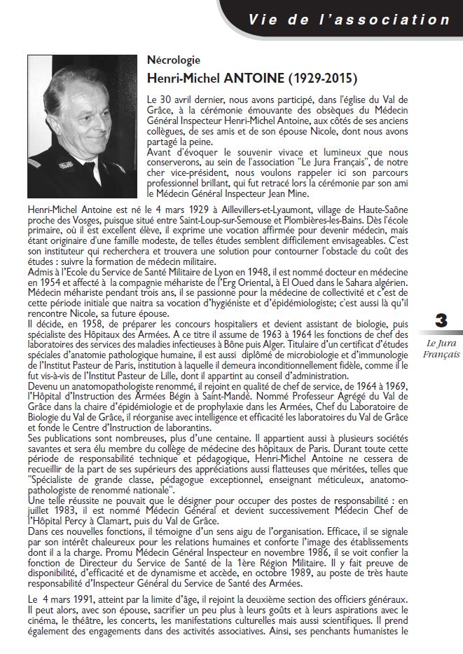 Le Jura Francais Vie de l association N 307 page 3