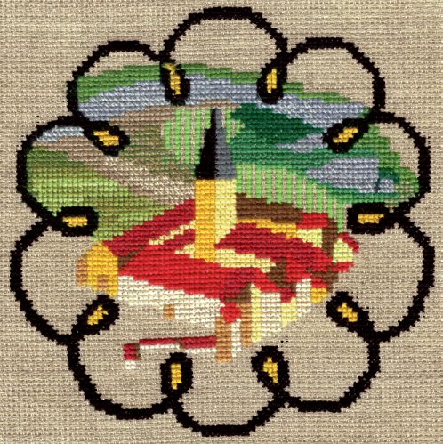 Gigny 2016 Broderie de Colette Champomier - grille de Marie-Jeanne Lambert - Baume-les-Messieurs