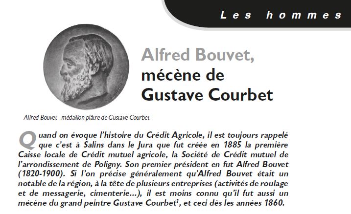 Le Jura Français Les hommes N°314 page 10 Alfred Bouvet, mécène de Gustave Courbet par Brice Leibundgut Le Jura Francais Les hommes N 314 page 10