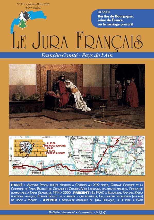 Jura Francais N 317 Janvier - Mars 2018 Premiere de couverture