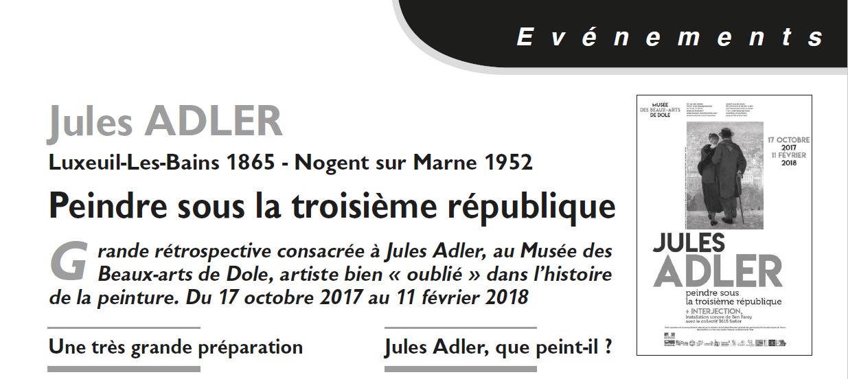 Le Jura Francais Evenements N°315-316 page 9 Jules ADLER