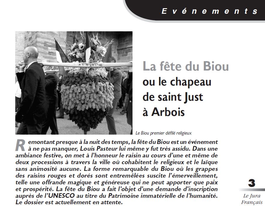 Le Jura Francais Evénements N 317 page 3