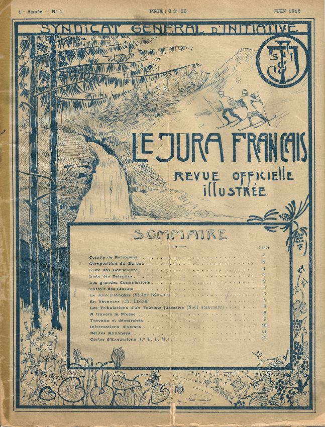 Couverture numéro 1 du Jura Francais en juin 1912