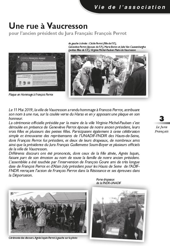 Le Jura Francais Vie de l association N 322 page 3