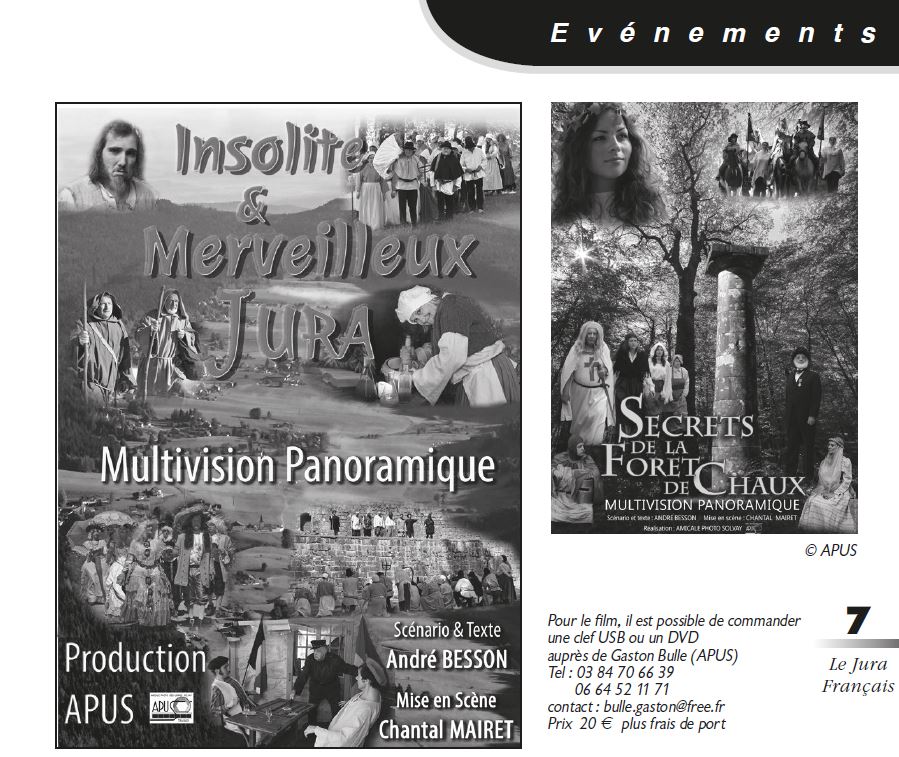 Le Jura Français Evénements N°323 page 7 Un livre, un film, Insolite et Merveilleux Jura Le Jura Francais Evenements N 323 page 7