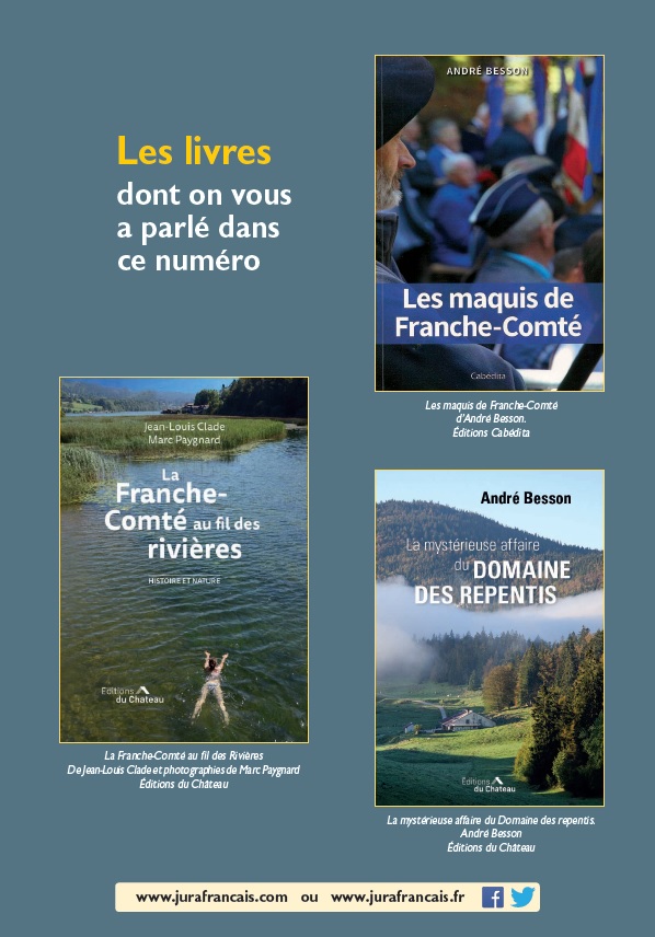 Le Jura Français N°328 Echos 4ieme de couverture