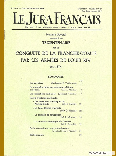 Le Jura Français N° 144 1974