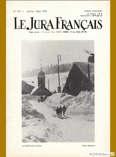 Le Jura Français N° 157 1978