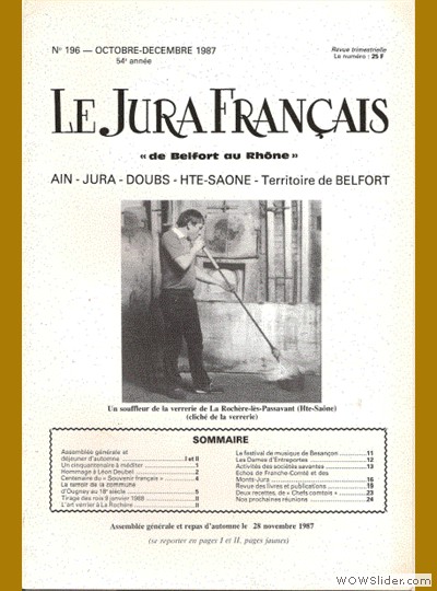Le Jura Français N° 196 1987