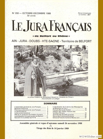Le Jura Français N° 200 1988